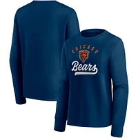 Women's Fanatics Navy Chicago Bears Ultimate Style Pullover Sweatshirt