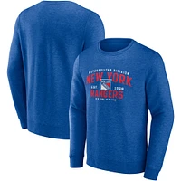 Men's Fanatics Blue New York Rangers Classic Move Pullover Sweatshirt