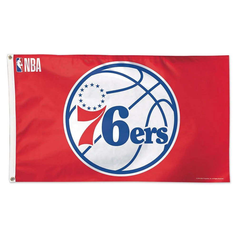 WinCraft Philadelphia 76ers Deluxe One-Sided 3' x 5' Flag