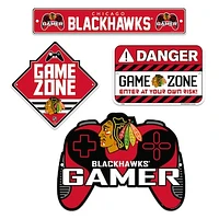 Chicago Blackhawks - 4-Piece Gaming Sign Set