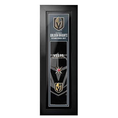 Vegas Golden Knights - 6'' x 22'' Logos to History Framed Art