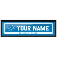 Detroit Lions - 6'' x 22'' Personalized Framed Art