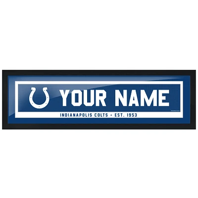 Indianapolis Colts - 6'' x 22'' Personalized Framed Art