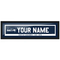 Seattle Seahawks - 6'' x 22'' Personalized Framed Art