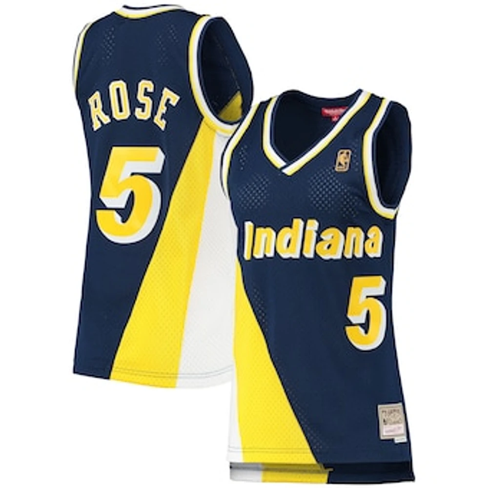 Women's Mitchell & Ness Jalen Rose Navy Indiana Pacers 1996/97 Hardwood Classics Swingman Jersey