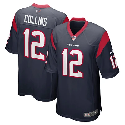 Men's Nike Nico Collins Navy Houston Texans Game Jersey