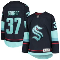 Youth Yanni Gourde Deep Sea Blue Seattle Kraken Home Premier Player Jersey