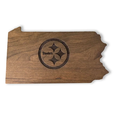 Imperial Pittsburgh Steelers 5.5'' x 9'' Wooden Magnetic Keyholder