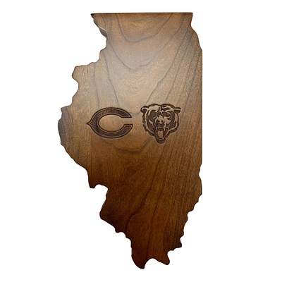 Imperial Chicago Bears 5.5'' x 10'' Wooden Magnetic Keyholder