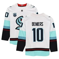 Matty Beniers Seattle Kraken Autographed White Fanatics Breakaway Jersey
