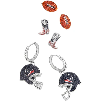 BaubleBar Houston Texans Three-Pack Earring Set