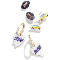 BaubleBar New York Giants Three-Pack Earring Set