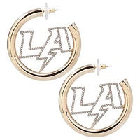 BaubleBar Los Angeles Chargers Logo Large Hoop Earrings