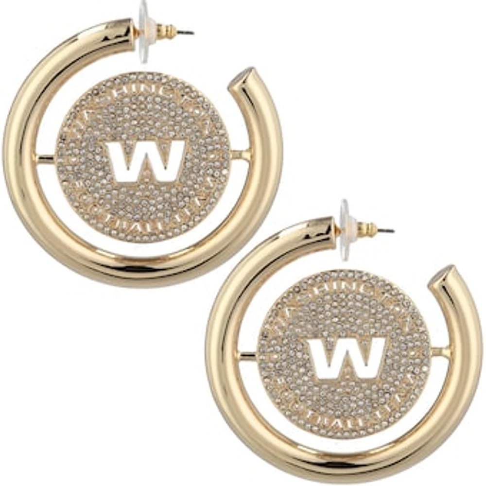 BaubleBar Washington Commanders Logo Large Hoop Earrings