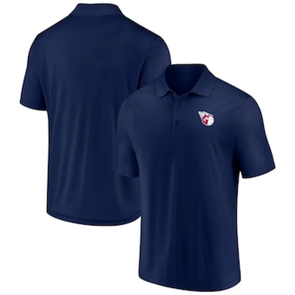 Men's Fanatics Navy Cleveland Guardians Winning Streak Polo