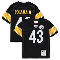 Preschool Mitchell & Ness Troy Polamalu Black Pittsburgh Steelers Retired Legacy Jersey