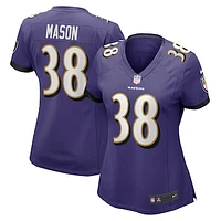 Women's Nike Ben Mason Purple Baltimore Ravens Game Jersey