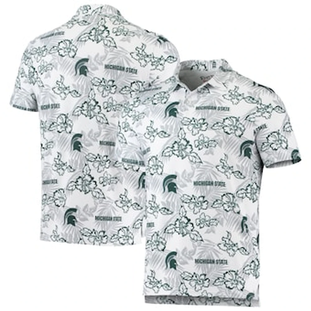 Men's Reyn Spooner White Michigan State Spartans Performance Polo