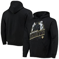 Men's Junk Food Black New Orleans Saints Star Wars Empire Pullover Hoodie