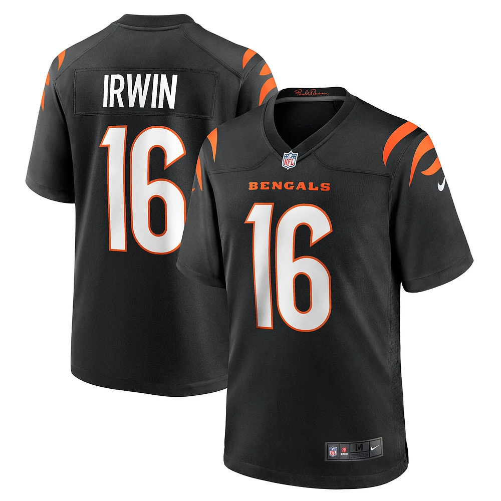 Men's Nike Trenton Irwin Black Cincinnati Bengals Game Player Jersey