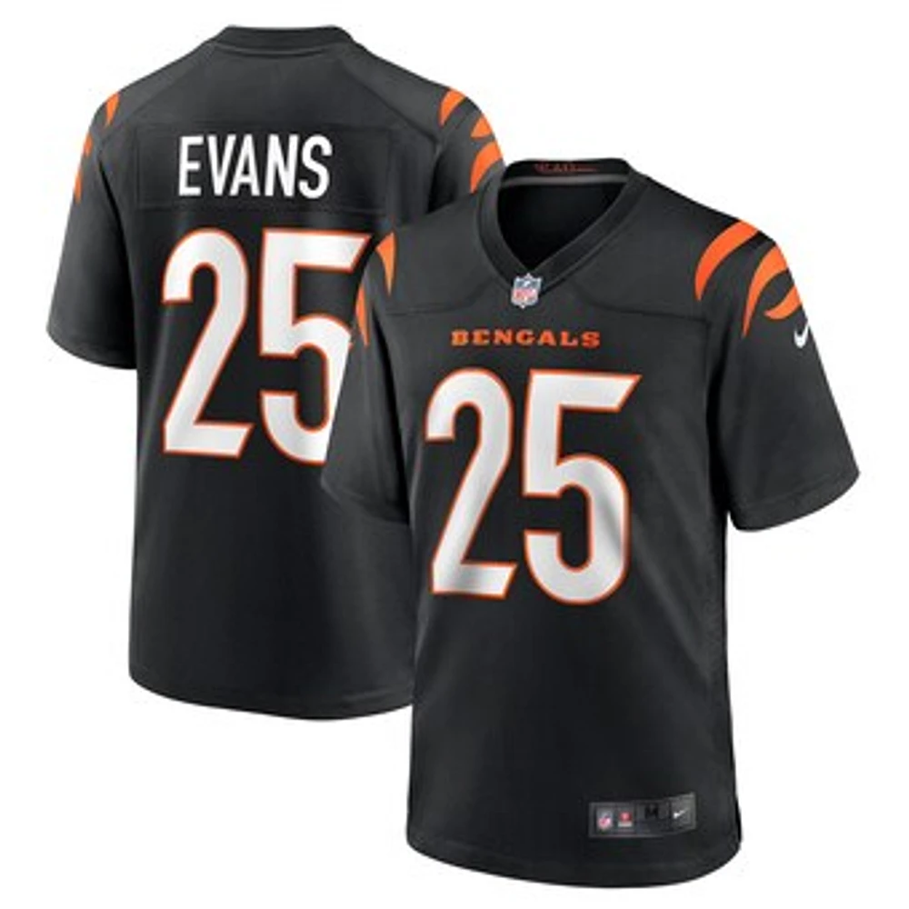 Men's Nike Chris Evans Black Cincinnati Bengals Game Jersey