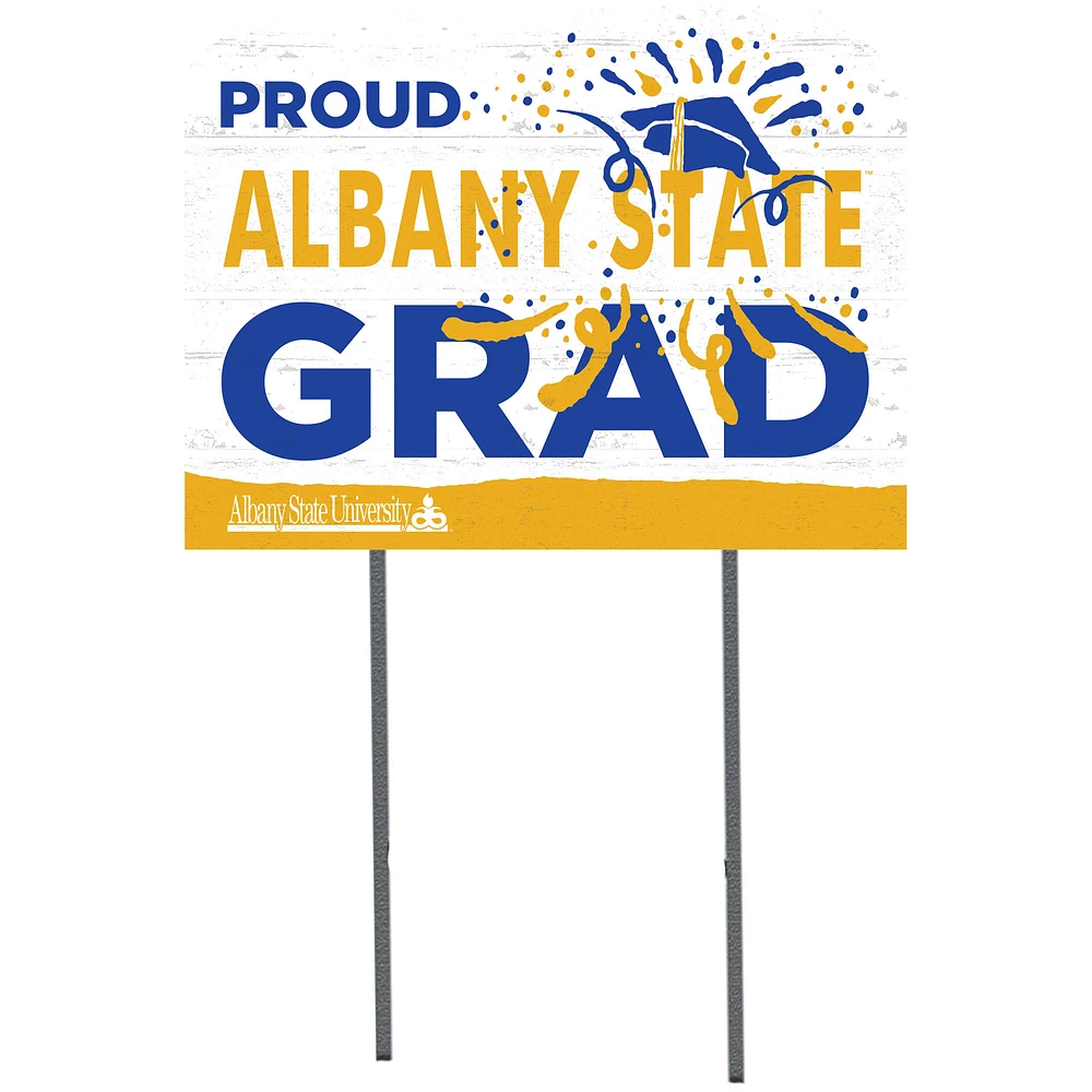 Albany State Golden Rams 18'' x 24'' Proud Grad Yard Sign