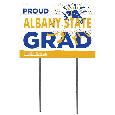 Albany State Golden Rams 18'' x 24'' Proud Grad Yard Sign