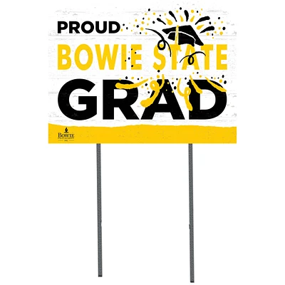 Bowie State Bulldogs 18'' x 24'' Proud Grad Yard Sign