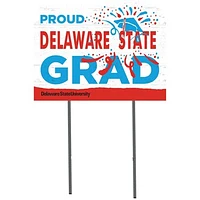 Delaware State Hornets 18'' x 24'' Proud Grad Yard Sign