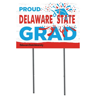 Delaware State Hornets 18'' x 24'' Proud Grad Yard Sign