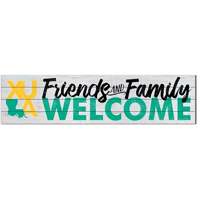 XULA Gold 10'' x 40'' Friends & Family Welcome Sign