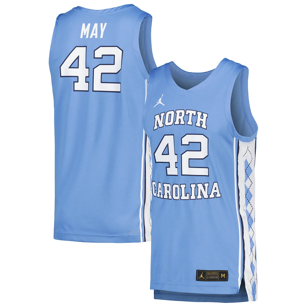 Men's Jordan Brand Sean May Carolina Blue North Tar Heels Replica Basketball Player Jersey