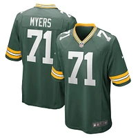 Men's Nike Josh Myers Green Green Bay Packers Game Jersey