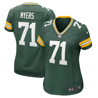 Women's Nike Josh Myers Green Bay Packers Game Jersey