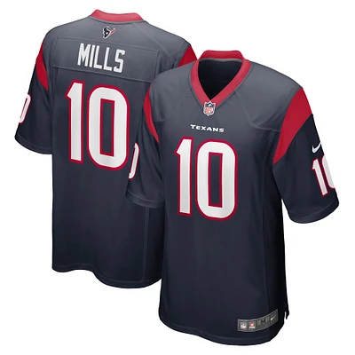 Men's Nike Davis Mills Navy Houston Texans Player Game Jersey