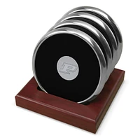 Silver Purdue Boilermakers 4-Piece Coaster Set