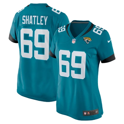 Women's Nike Tyler Shatley Teal Jacksonville Jaguars Game Jersey