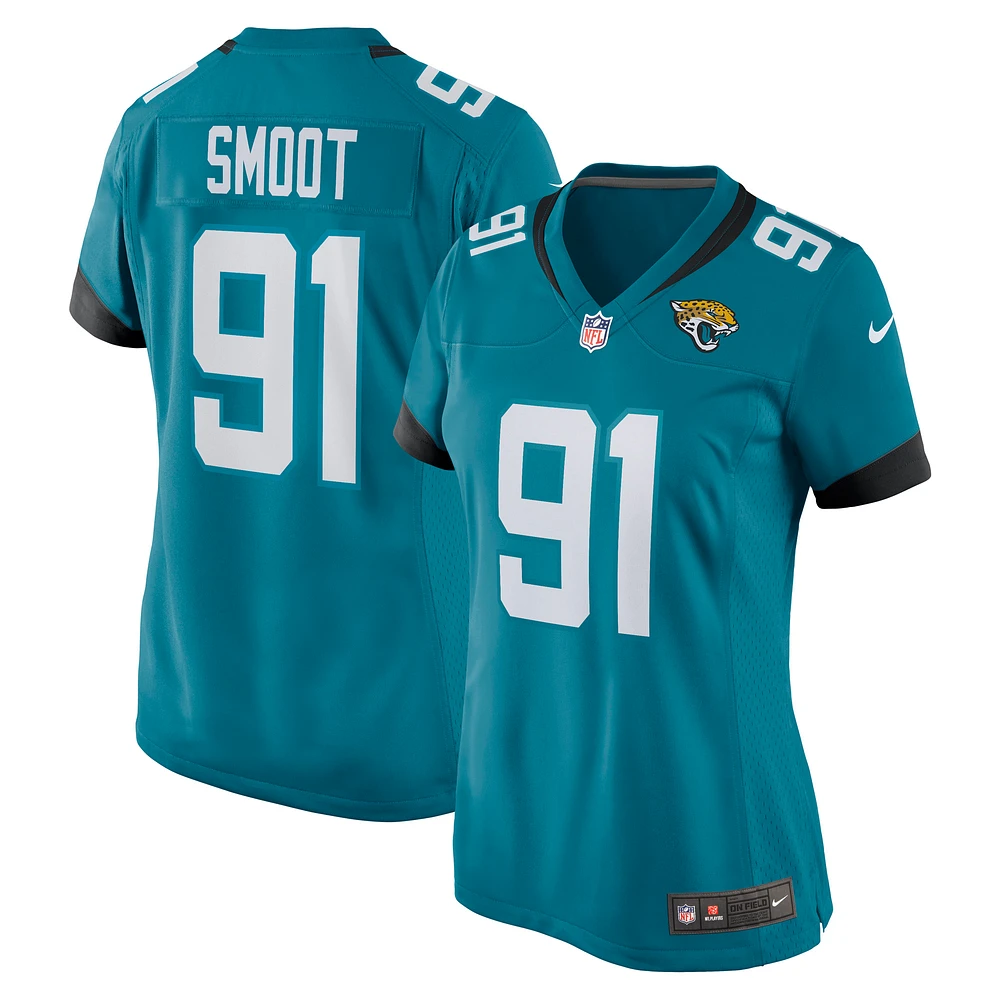 Women's Nike Dawuane Smoot Teal Jacksonville Jaguars Game Jersey