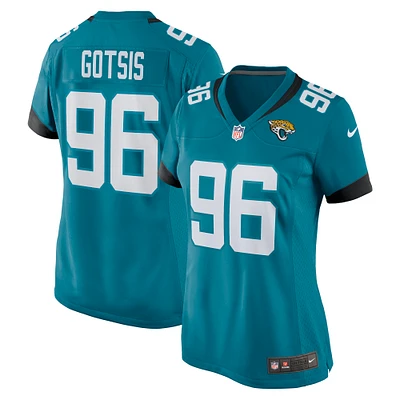 Women's Nike Adam Gotsis Teal Jacksonville Jaguars Game Jersey