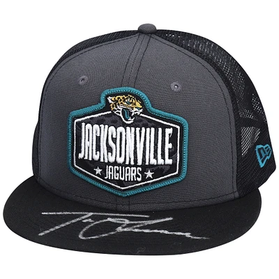 Trevor Lawrence Jacksonville Jaguars Autographed New Era 2021 NFL Draft Trucker Cap