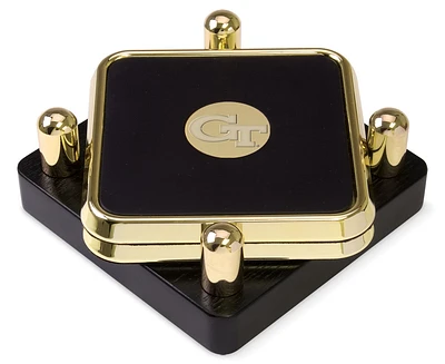 Georgia Tech Yellow Jackets Gold 2-Piece Square Coaster Set