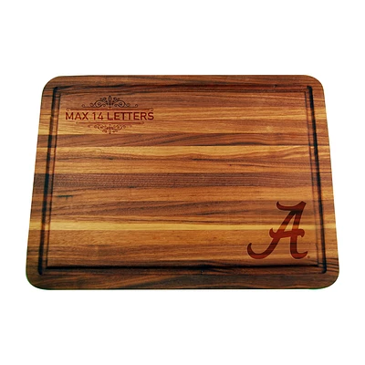 Alabama Crimson Tide Large Acacia Personalized Cutting & Serving Board