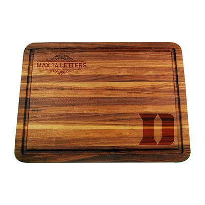 Duke Blue Devils Large Acacia Personalized Cutting & Serving Board