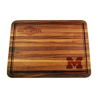 Michigan Wolverines Large Acacia Personalized Cutting & Serving Board