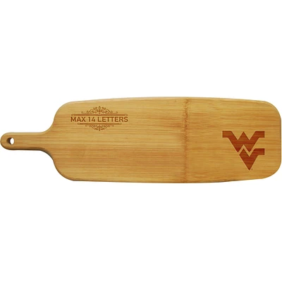 West Virginia Mountaineers Personalized Bamboo Paddle Serving Board