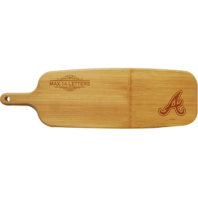 Atlanta Braves Personalized Bamboo Paddle Serving Board