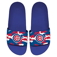 Men's ISlide Chicago Cubs Camo Motto Slide Sandals