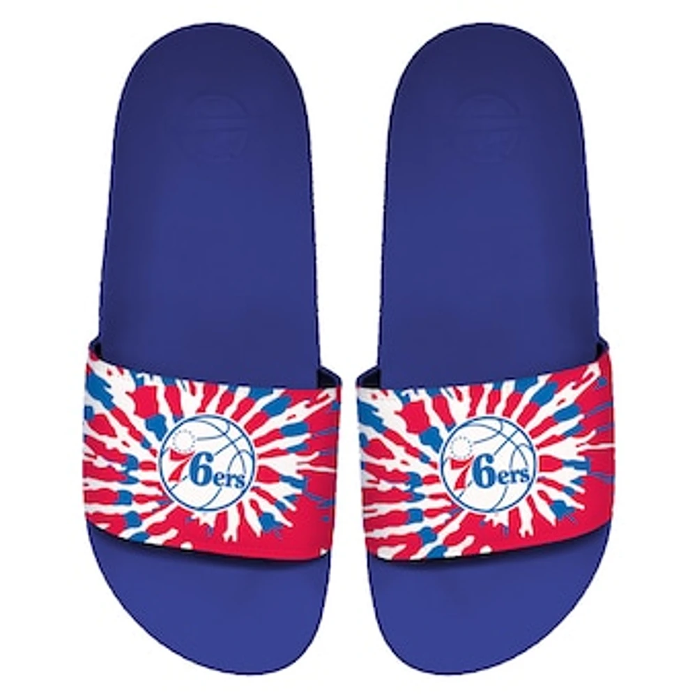 ISlide Philadelphia 76ers Team Tie-Dye Motto Slide Sandals