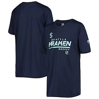 Youth Fanatics Deep Sea Blue Seattle Kraken Authentic Pro Prime T-Shirt