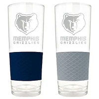 Memphis Grizzlies 22oz. Logo Score Pint Glass Two-Piece Set